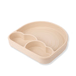Piatto a Scomparti Rainbow con ventosa - Beige