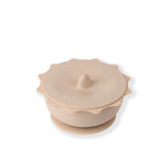 Ciotola Sun con coperchio e ventosa - Beige