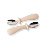 Posate in Acciaio - Beige