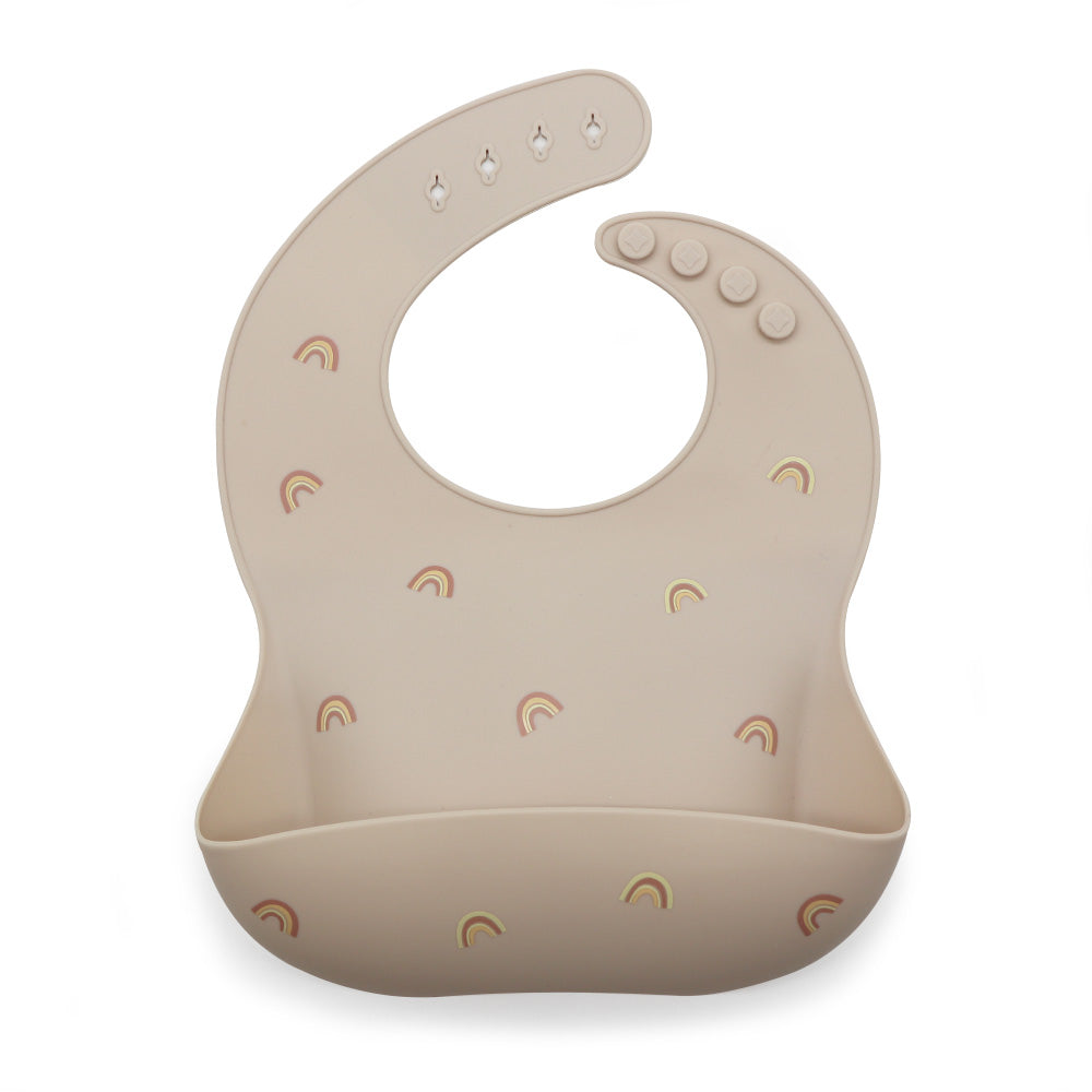 Bavaglino in Silicone Rainbow - Beige