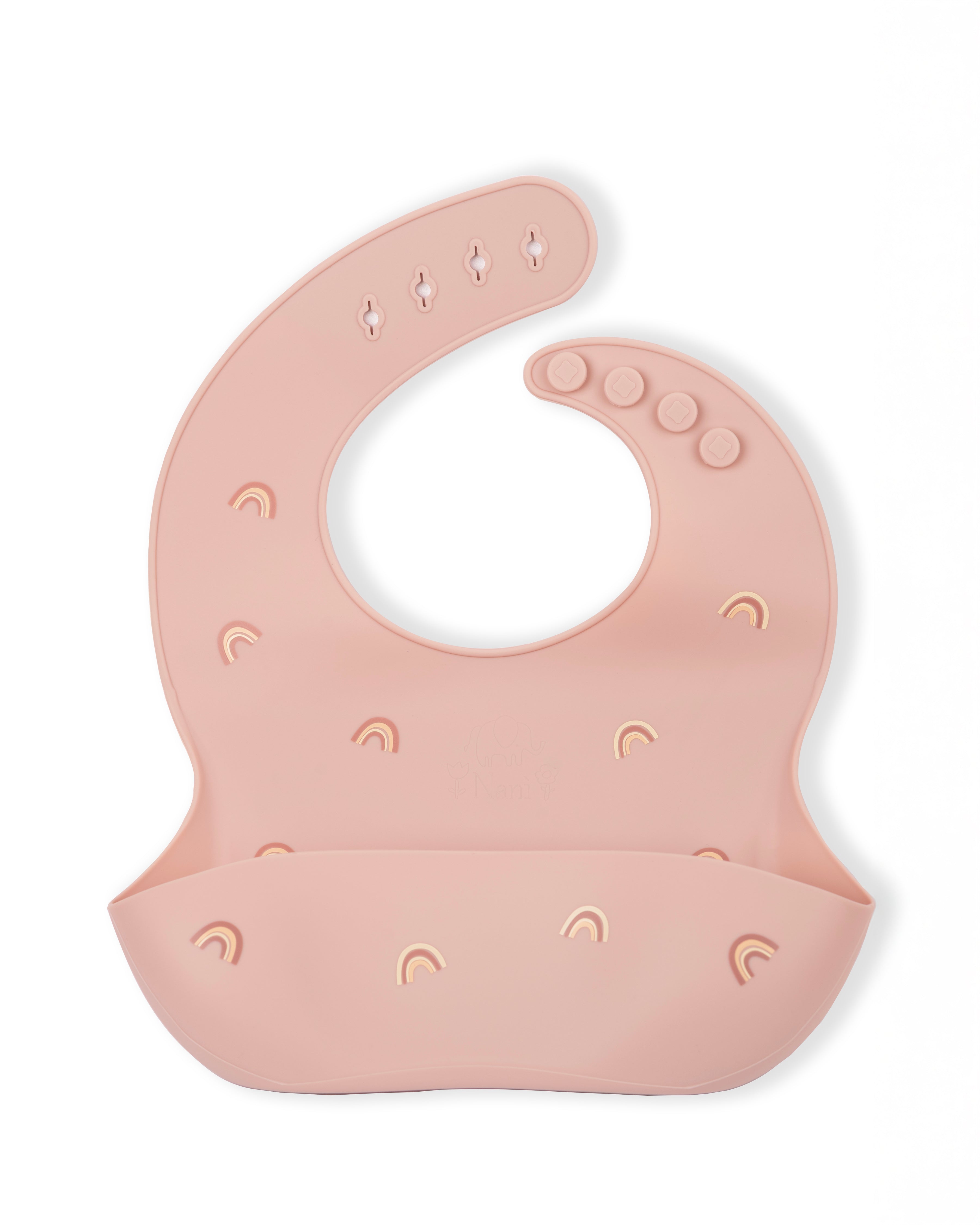 Bavaglino in Silicone Rainbow - Rosa