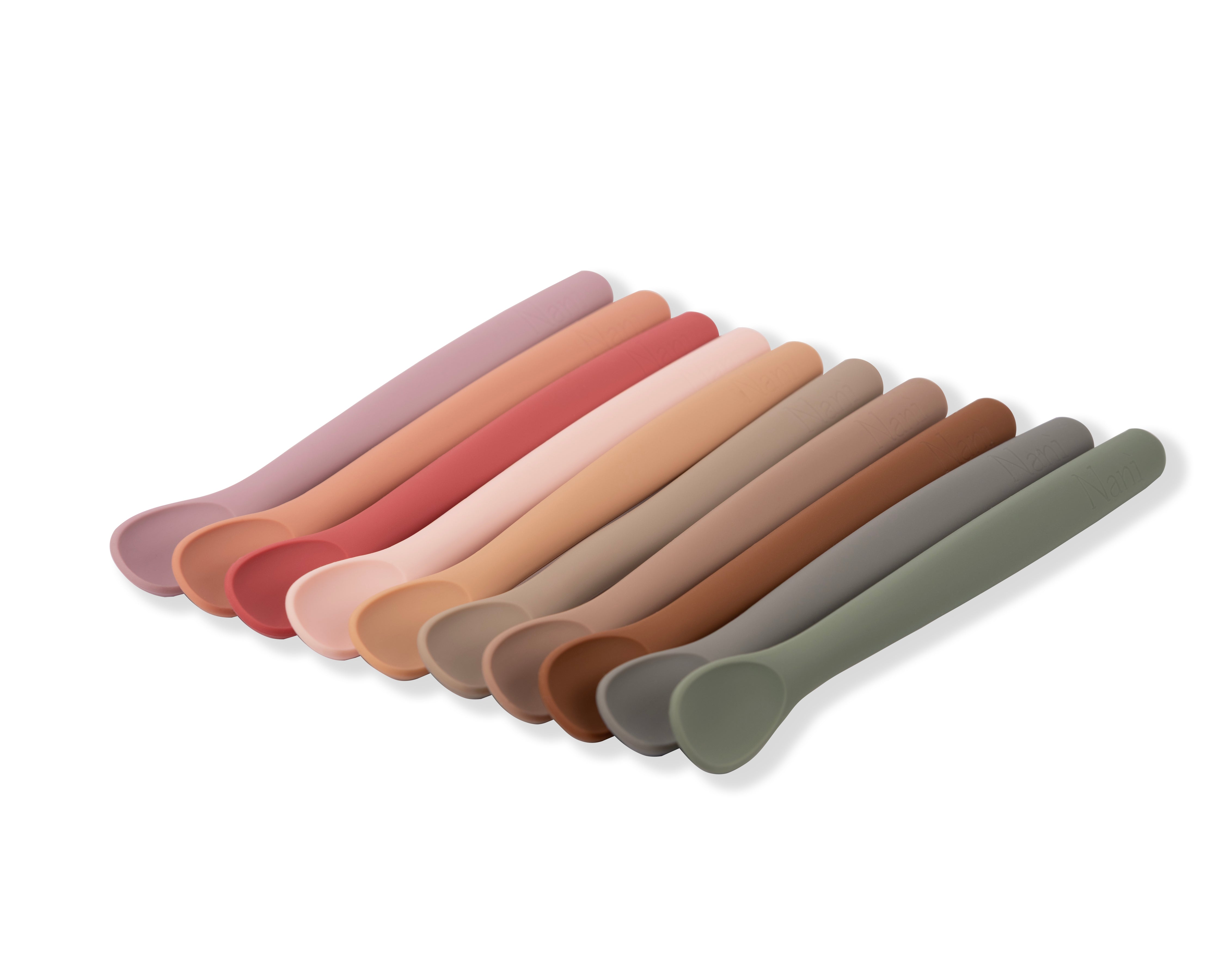 Set Cucchiaini da svezzamento (Grigio / Oliva)