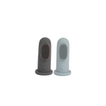 Spazzolino in Silicone 2 Pezzi - ( Grigio / Avio )
