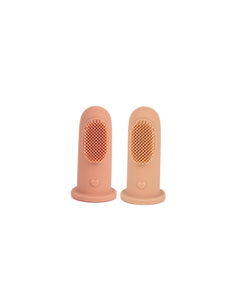 Spazzolino in Silicone 2 Pezzi - ( Blush / Nude )