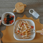 Piatto in Silicone con ventosa Square - Beige