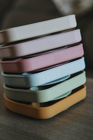 Piatto a Scomparti Rainbow con ventosa - Beige
