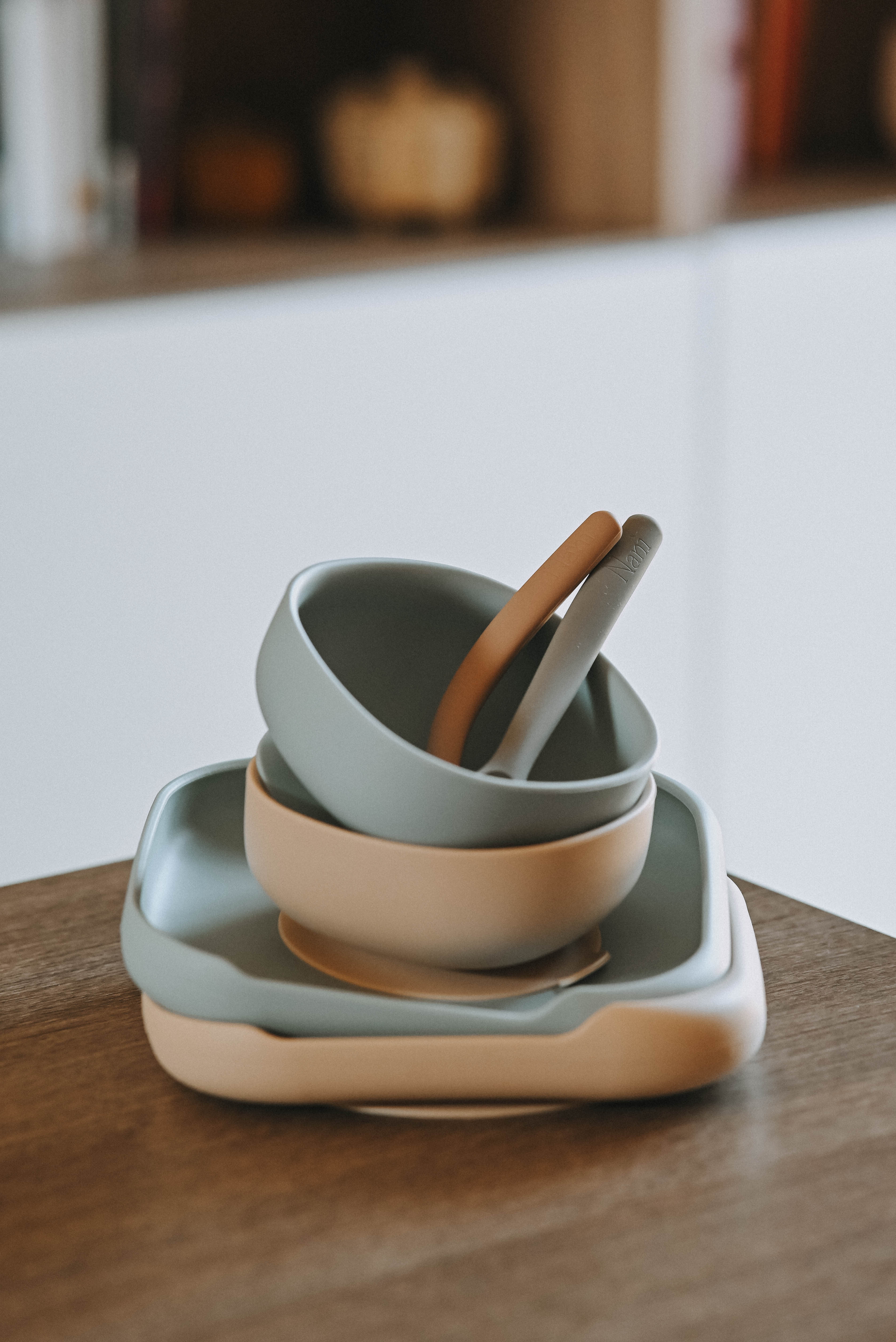Piatto in Silicone con ventosa Square - Mango