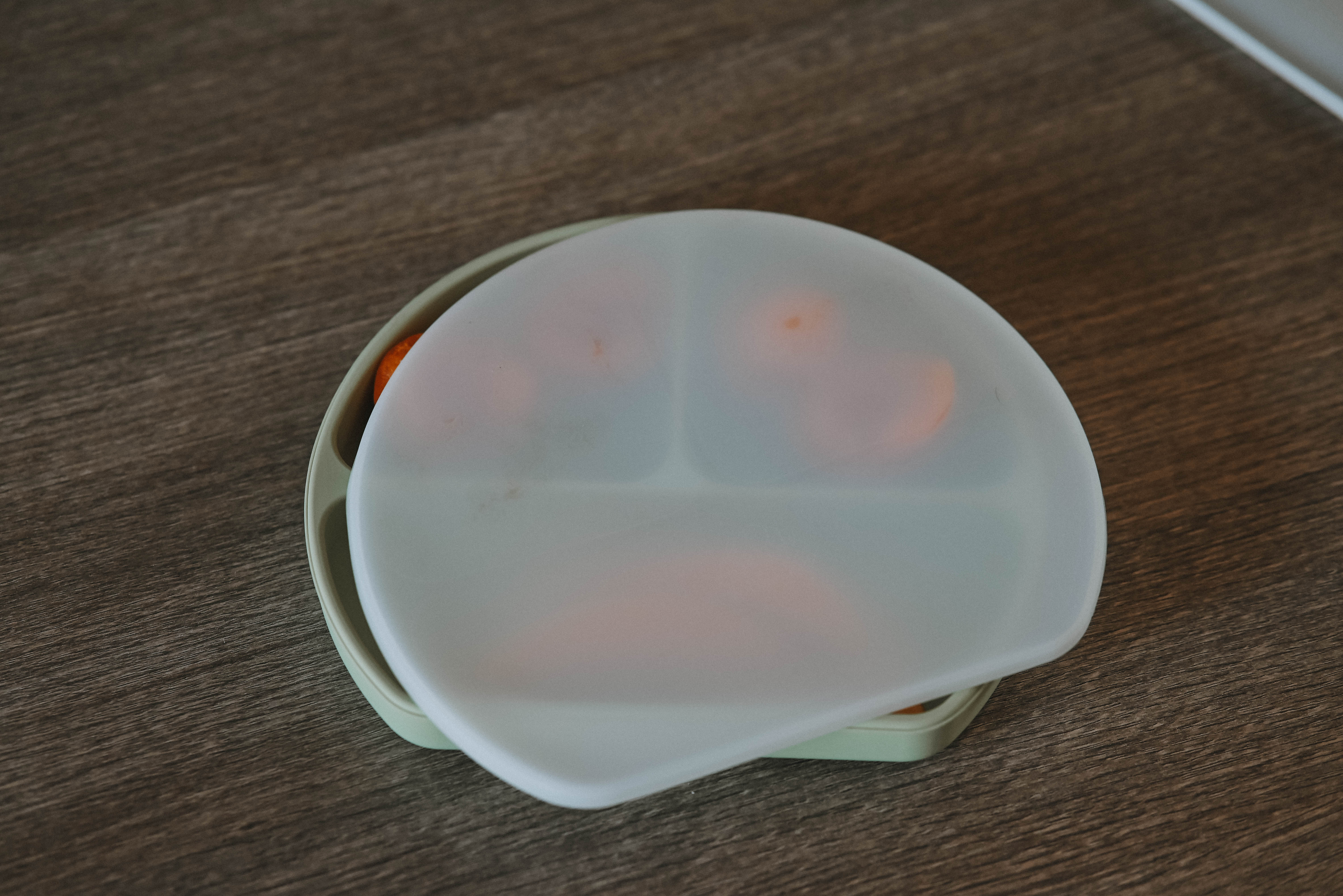 Piatto a Scomparti con Coperchio Moon - Oliva