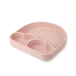 Piatto a Scomparti Rainbow con ventosa - Blush