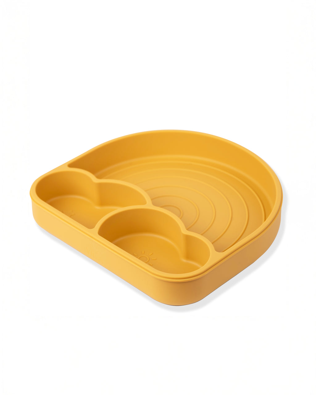 Piatto a Scomparti Rainbow con ventosa - Mango