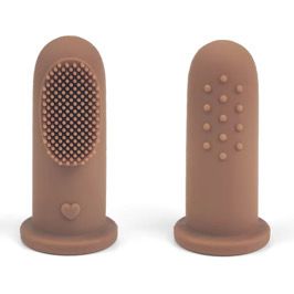 Spazzolino in Silicone 2 Pezzi - Marrone