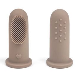 Spazzolino in Silicone 2 Pezzi - Tortora