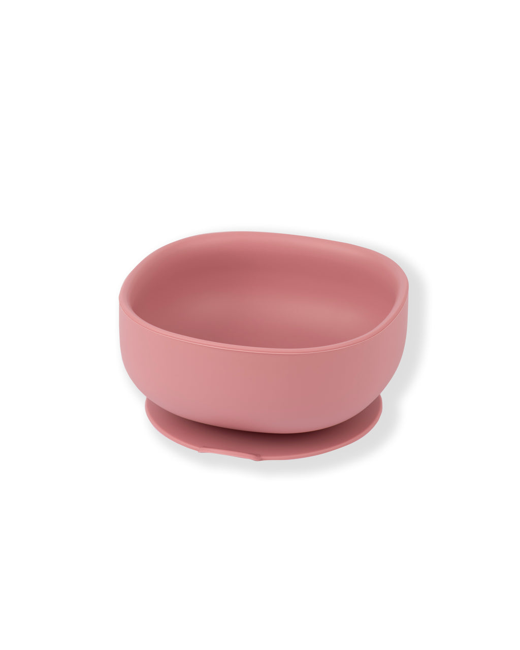 Ciotola in Silicone Square con ventosa - Rosa antico