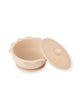Ciotola Sun con coperchio e ventosa - Beige
