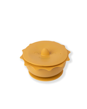 Ciotola Sun con coperchio e ventosa - Mango