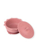 Ciotola Sun con coperchio e ventosa - Rosa antico