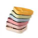 Piatto a Scomparti Rainbow con ventosa - Blush