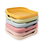 Piatto in Silicone con ventosa Square - Blush
