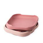 Piatto in Silicone con ventosa Square - Blush