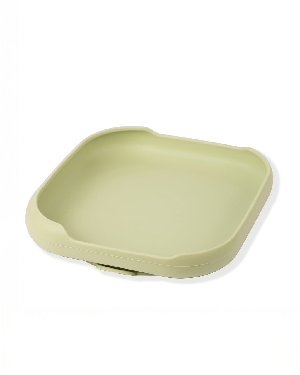 Piatto in Silicone con ventosa Square - Oliva
