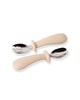 Posate in Acciaio - Beige